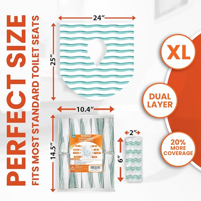 20 Extra Large Toilet Seat Covers Disposable - Image 6