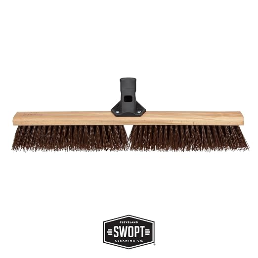 SWOPT 24” Premium Rough Surface Push Broom Head — Outdoor Push Broom - Image 2