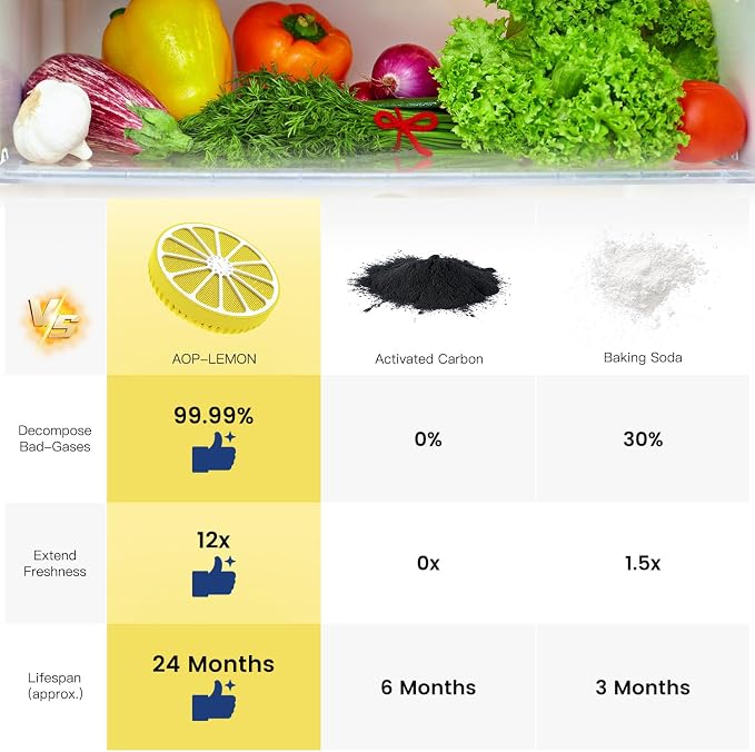 Refrigerator Deodorizer with AOP-KF Solid Alkali Technology, 2 Years - Image 4