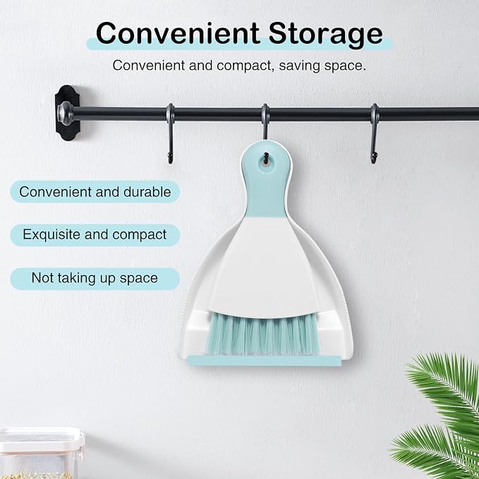 NACENA Mini Dustpan and Brush Set, Small Broom and Dustpan Set Dust Pan and - Image 5