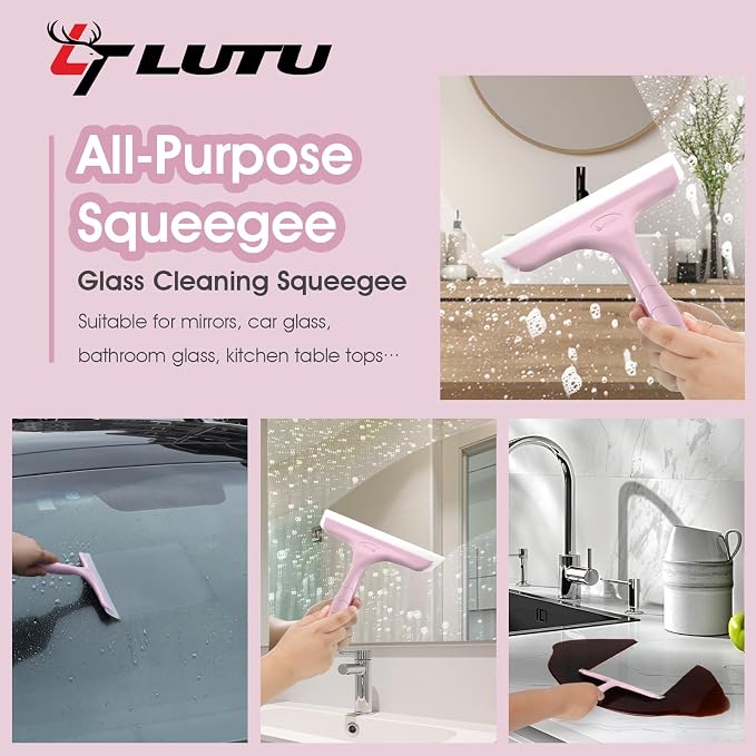 Shower Squeegee for Glass Doors, Bathroom Squeegee for Shower, Mini Window - Image 5