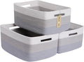 Large Storage Baskets for Shelves, Closet Organizers Bins for Clothes Blanket by MiniArkStorageBasketsHome
