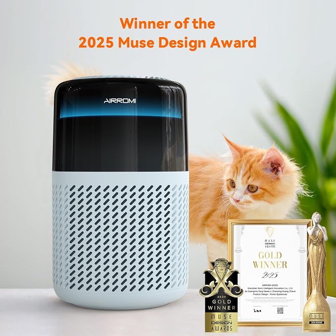 AIRROMI Air Purifier for Bedroom Home, HEPA Filter, Covers Upto 549 Ft² - Image 3
