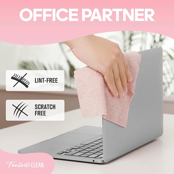 Fantasticlean Microfiber Cleaning Cloth Roll -60 Pack, Tear Away Paperless - Image 7