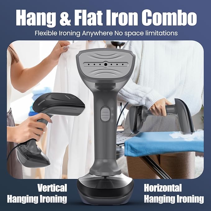 Powerful Handheld Fabric Steamer - 1800W - Image 6