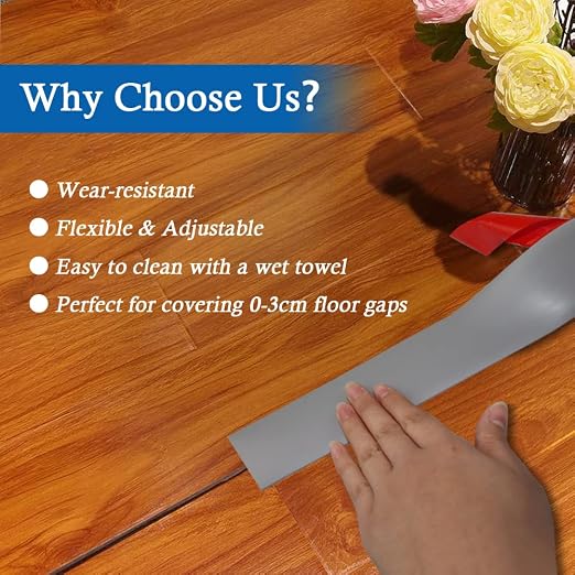 Floor Transition Strip Self Adhesive Floor Cover Strips Laminate 3" Wide Vinyl - Image 5