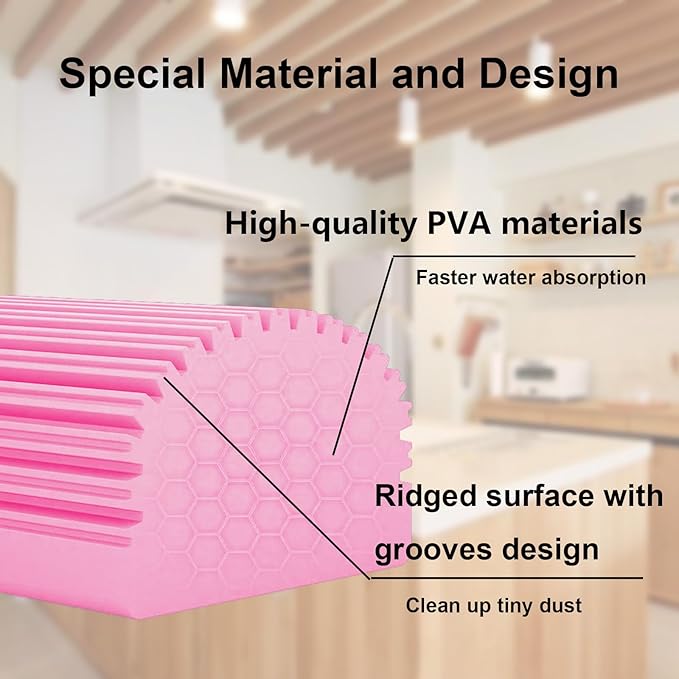 6-Pack Damp Clean Duster Sponge, Magic Sponge Eraser - Image 3