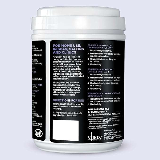 Prevention All Purpose Disinfecting Wipes – Cleaning Wipes Canister, Bulk - Image 9