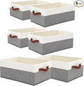 6 Pack Closet Storage Bins, Storage Baskets by Gowee