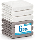 Nanoscale Microfiber Cloths 15.55”x 15.55”, Glass Window Mirror Stainless Steel by Tekswip