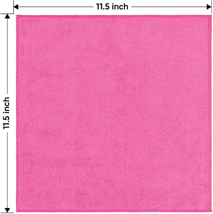 HOMEXCEL Microfiber Cleaning Cloth 20 Pack 11.5 x 11.5 Inch Microfiber Towels - Image 7