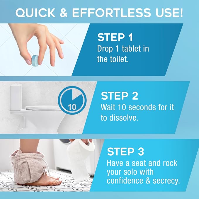 Odor Eliminating Toilet Tablets, Bathroom Deodorizer - Image 6