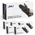 JMU Black Nitrile Gloves XS Bulk, Case of 1200, Latex Free Powder Free Nitrile by JMU