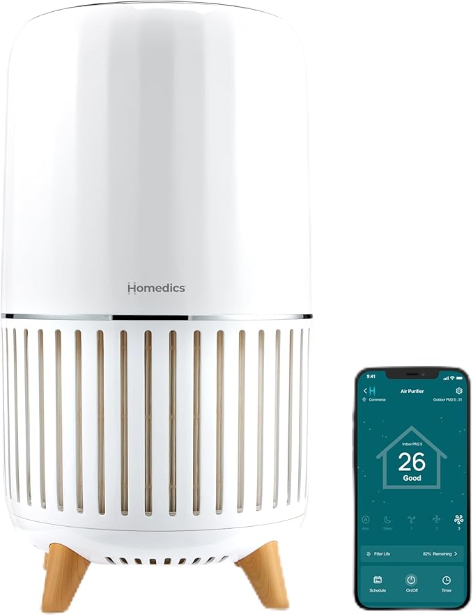 Homedics Smart Air Purifier 4-in-1 Tower by Homedics