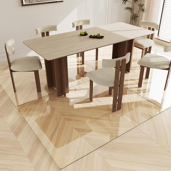 Koonmi Tempered Glass Chair Mat 50"x65" - Image 6