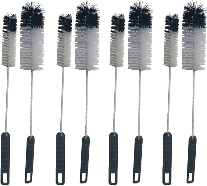 NewFerU Wire Bottle Cleaning Brush Set Small Large Thin Long Handle, Utility by NewFerU