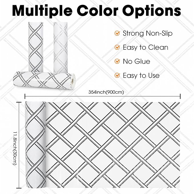 Drawer and Shelf Liner for Kitchen Cabinets Non-Adhesive, Non-Slip Cabinet - Image 6