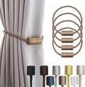 4 Pack Strong Magnetic Curtain Tiebacks Outdoor Elegant Decorative Tie Backs by CurtainTiebacks