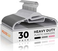 HOUSE DAY Grey Plastic Hangers 30 Pack, Slim Space Saving, Non Slip Clothes by HOUSEDAY