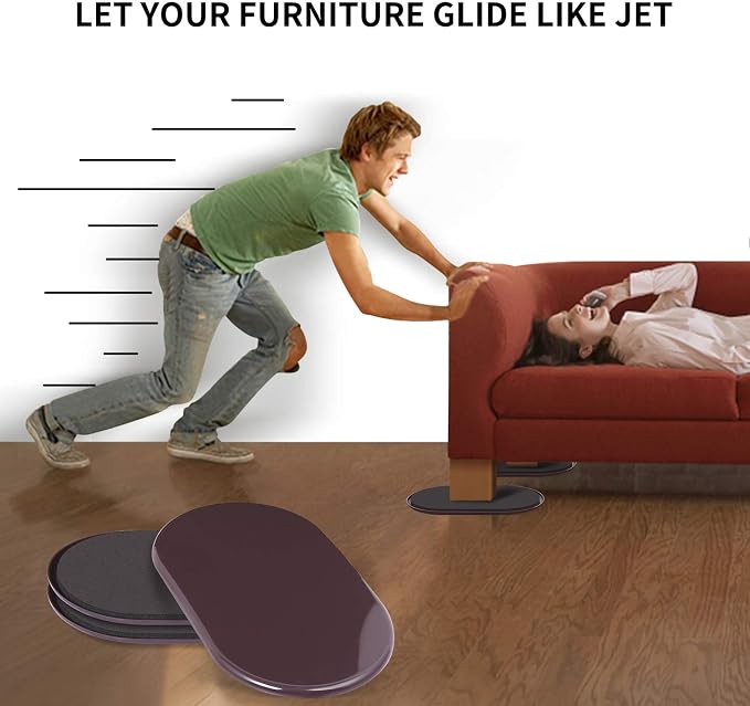 Ezprotekt 8 Pack Large Furniture Movers Sliders - Image 5