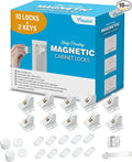 Vmaisi Adhesive Magnetic Locks for Cabinets & Drawers by vmaisi