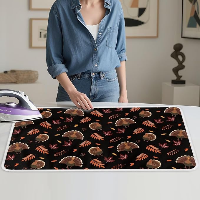 Cute Ironing Mat for Table top Washer, Countertop, Turkey Portable Iron Pad - Image 4