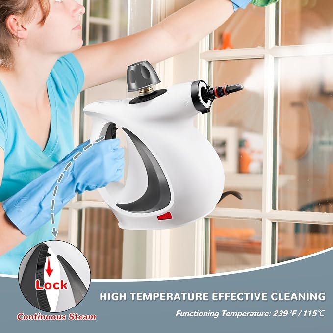 Spurgehom Handheld Steam Cleaner, Portable Steamer - Image 4