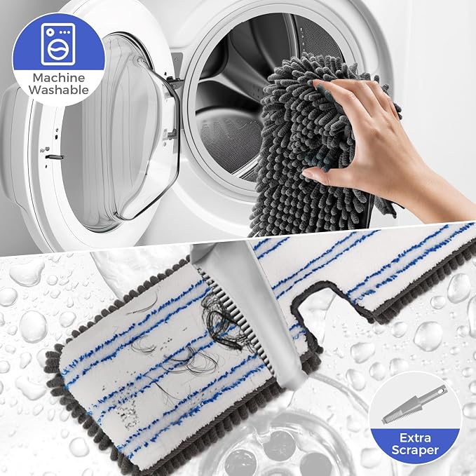 MASTERTOP Microfiber Dust Mop, Double-Sided Flat Mops - Image 7