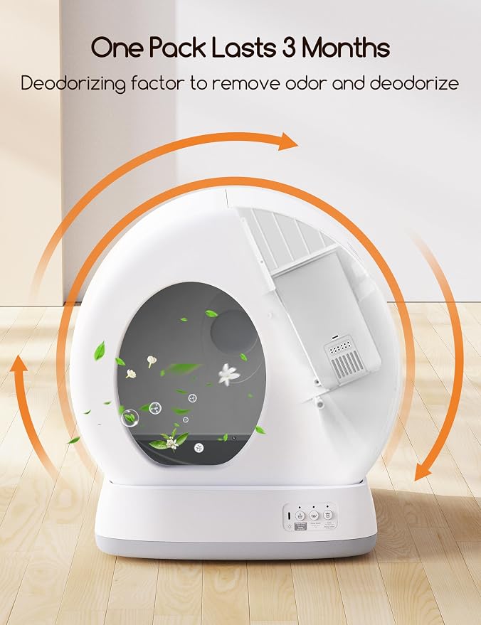 MeoWant Pet Odor Eliminator- 30-Day Continuous Automatic Cat Litter Box Odor - Image 4