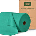 Roll of Microfiber Cleaning Cloth –100 Pack, Tear Away Microfiber Towels by CHAUNCEYHOME