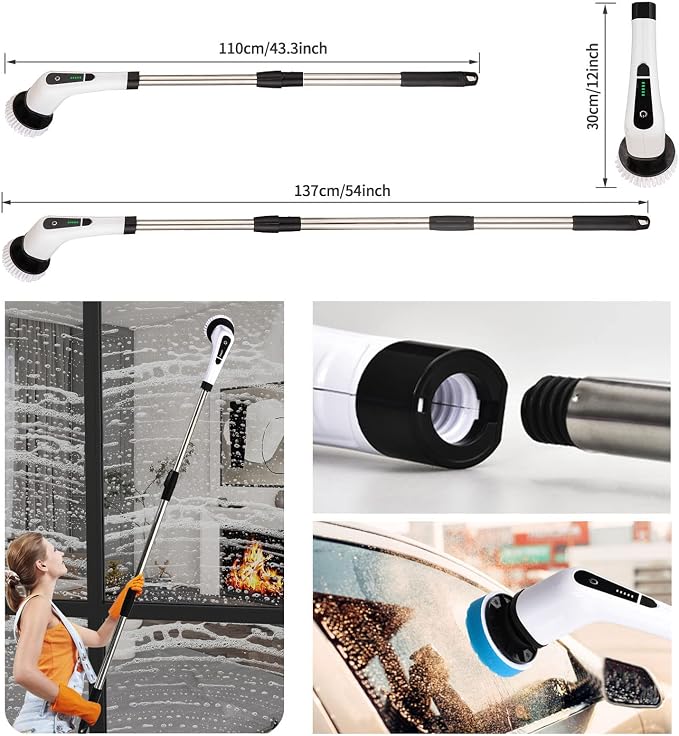 Electric Spin Scrubber, FARI Shower Cleaning Brush - Image 3