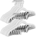 HOUSE DAY Velvet Skirt Hangers 24 Pack, Space Saving Slim Pant Hangers by HOUSEDAY