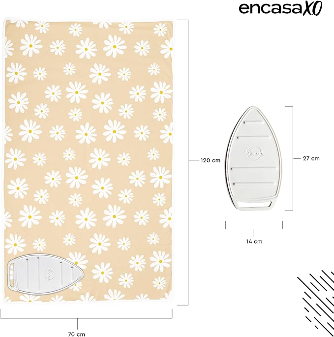 Encasa XO Ironing Mat/Pad with 3mm Padding & Silicone Iron Rest - Image 4