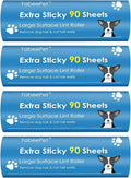Extra Sticky Large Lint Roller Refills, 6.3'' Giant Lint Roller Refills by Yabeepet