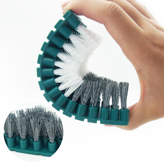 Crevice Cleaning Brush, Hard Bristle Grout Brush Gap Cleaner Tool - Image 3