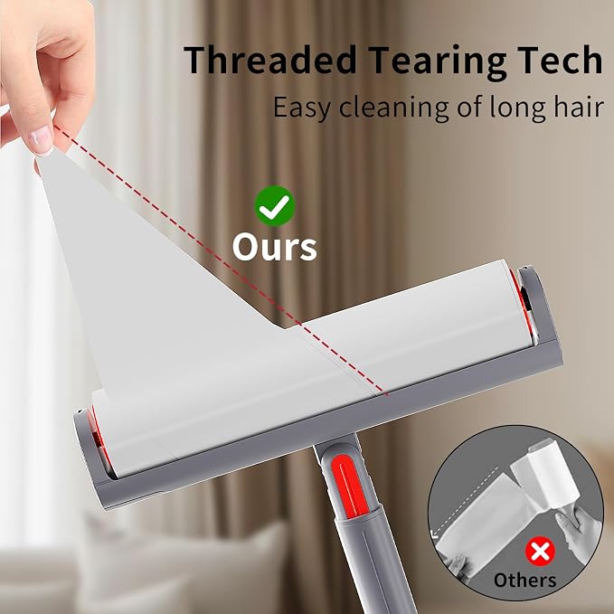 Large Lint Roller Refill 320 Sheets Value Set, Extra Sticky, Easy Tear - Image 5