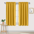 DWCN Yellow Room Darkening Blackout Curtains by DWCN