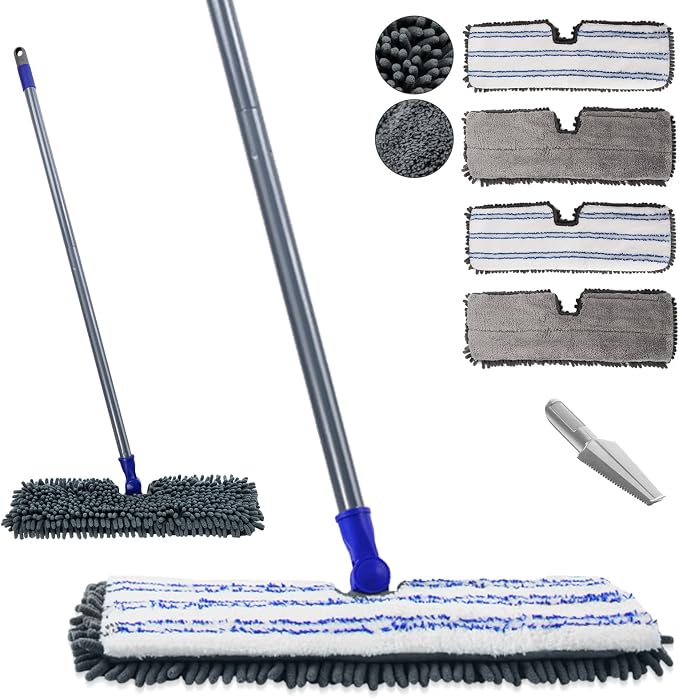 Masthome Microfiber Mops for Floor Cleaning, Dust Mop by Masthome