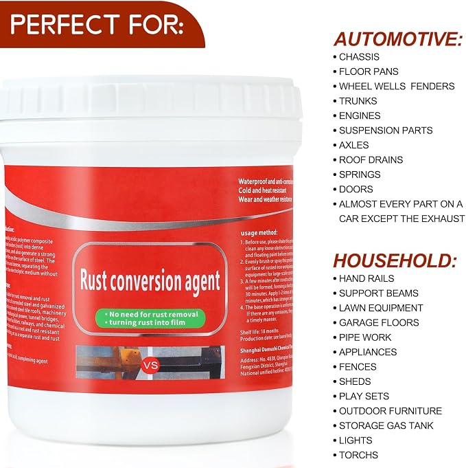 Rust Renovator, Rust Remover for Metal, Rust Converter for Metal, Water-Based - Image 4