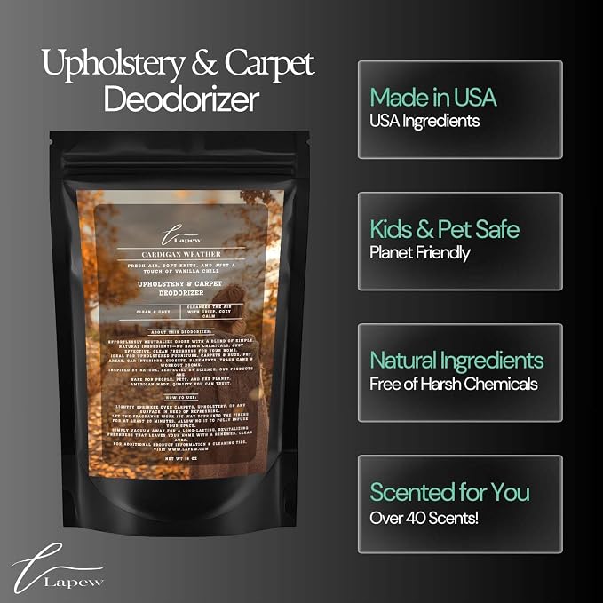 Cardigan Weather Carpet Freshener Powder: Powerful Odor Eliminator - Image 6