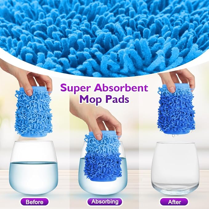 Reusable Mop Pads for Swiffer PowerMop, 8 Pack Microfiber Mop Pad Refill - Image 6