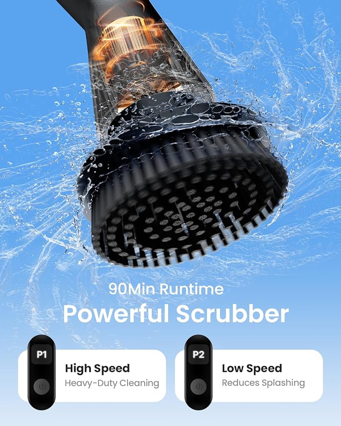 Leebein Electric Spin Scrubber, 2025 Upgraded Cordless Cleaning Brush Scrubber - Image 2