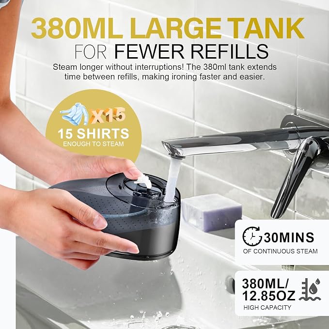 Steamer for Clothes, 1800W Fast Heat-up Clothes Steamer Handheld Garment Steamer - Image 6