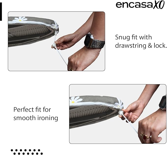 Encasa XO Ironing Board Covers Drawstring Tightening - Image 4