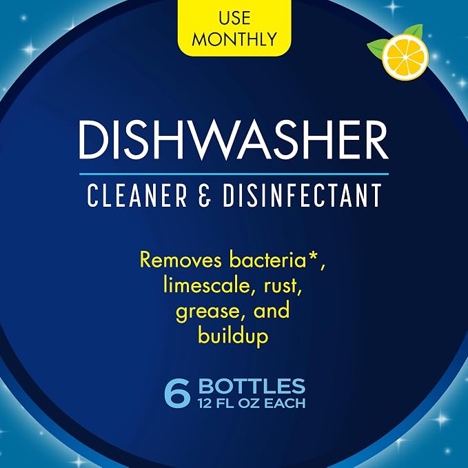Glisten Dishwasher Cleaner, Removes Limescale, and Grease, Lemon Scent - Image 2