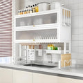 Dish Drying Rack 4 Tiers with Cover, Keep Kitchen Sink Shlef Organized by Unknown
