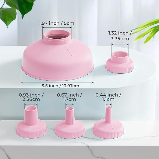 Wide Mouth Kitchen Funnel, Food Grade Plastic Cooking Canning Funnel - Image 9