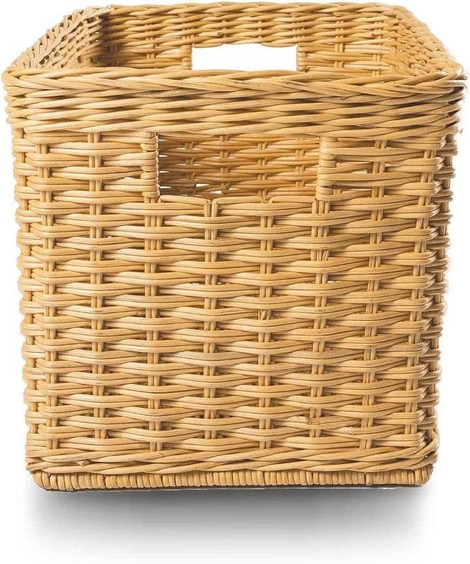 The Basket Lady Tall Rectangular Wicker Storage Basket, 22.5 in L x 16 in W x - Image 4