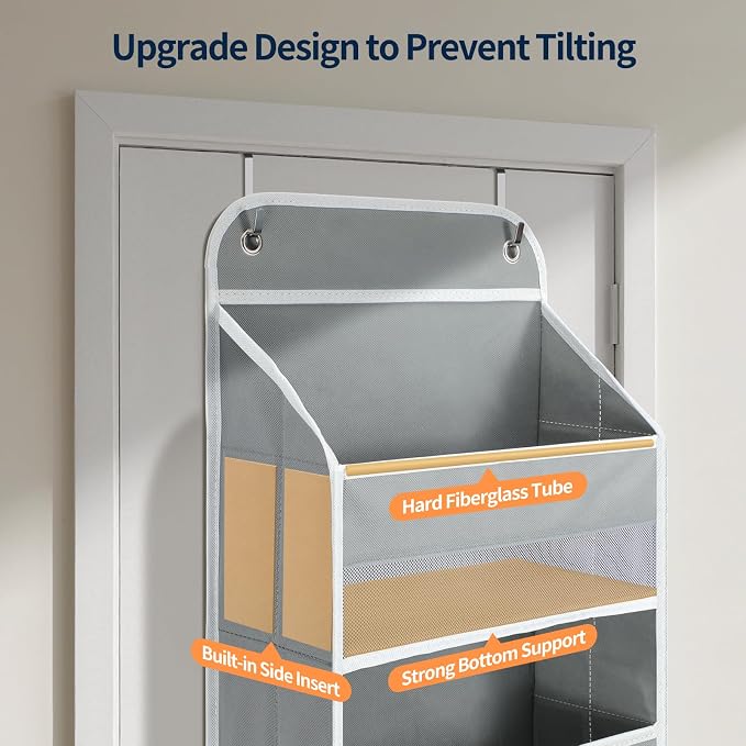Yecaye Over The Door Organizer Storage, 5-Tier Heavy Duty Door Organizers - Image 5
