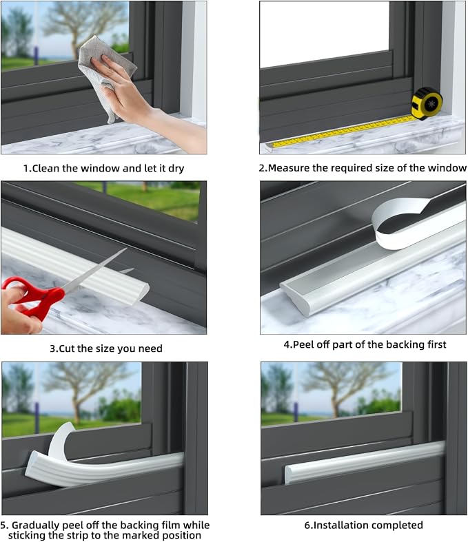 2 Pack*16.4 Ft Weather Stripping Seal Strip - Image 7